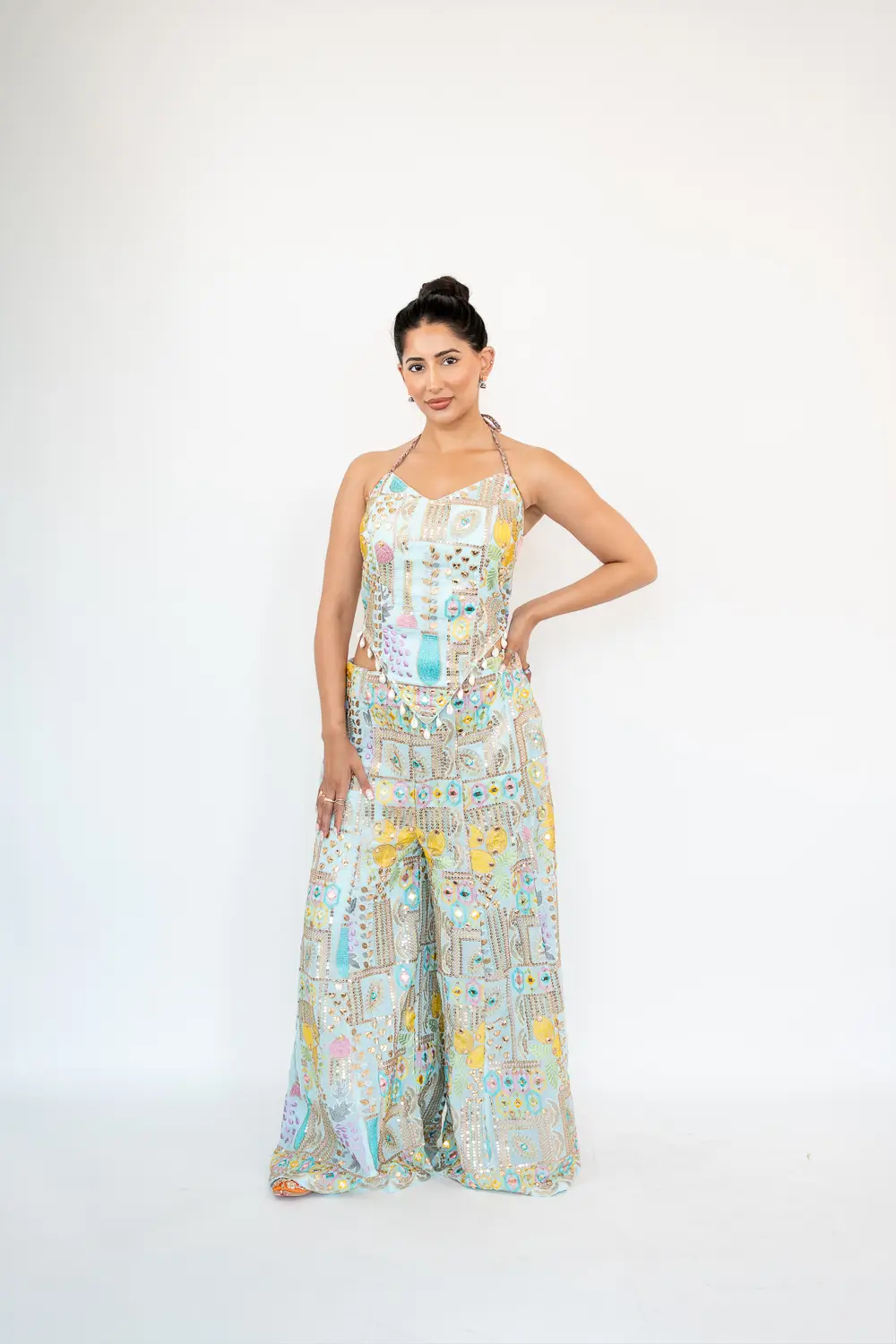 SEQUIN PALAZZO SET