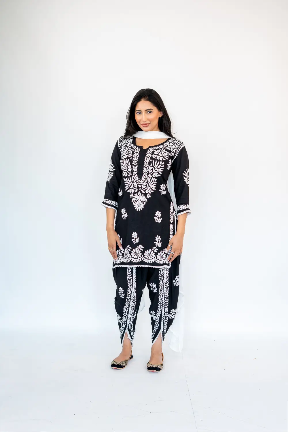 CHIKANKARI TULIP PANTS SET