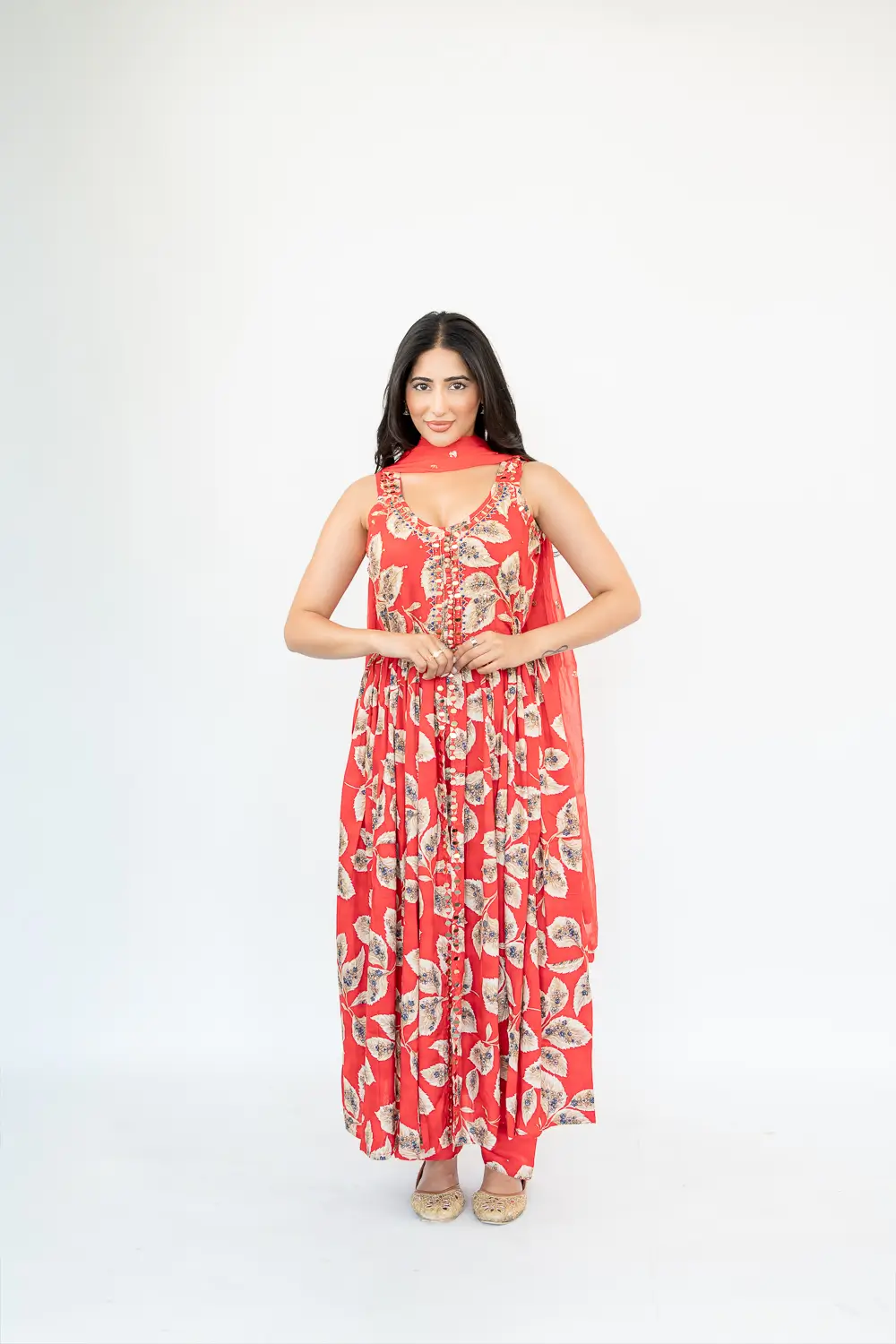 PRINTED MIRROR BELT SUIT